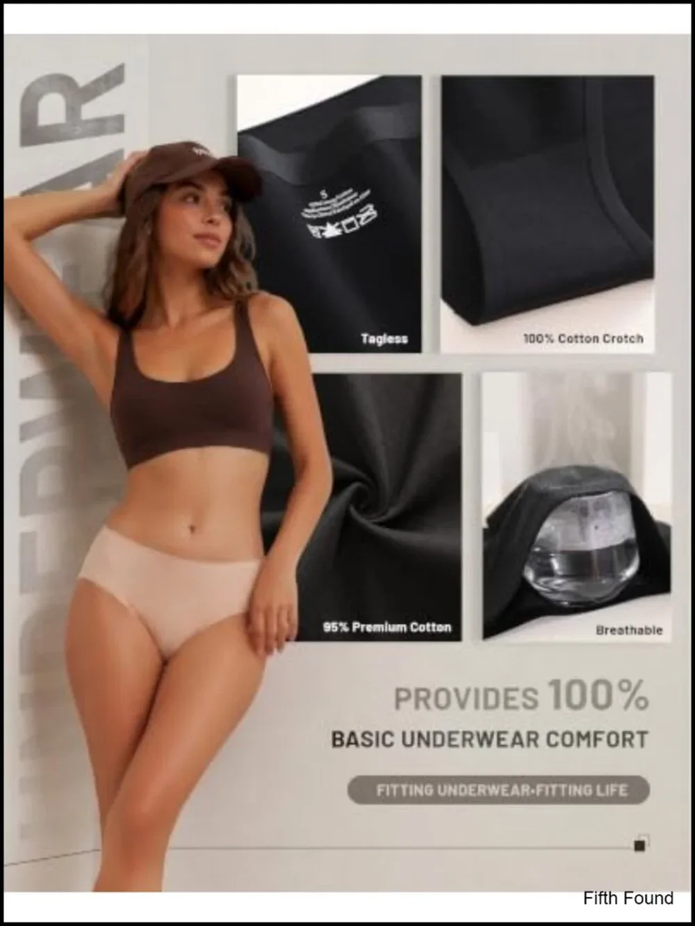 Cotton Blend Women's Briefs 6 Pack Mid Rise Stretchy Everyday Underwear Plus